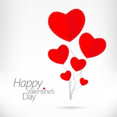 Valentine's day love card with heart sign N6