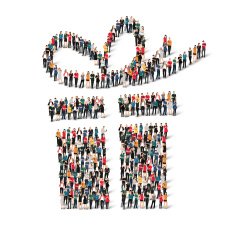 group people form gift vector