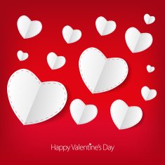 Valentine's day love card with heart sign N7