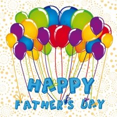 sign of balloons Father's Day