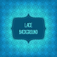 Lace blue background N2