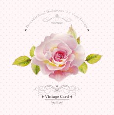 Vintage vector Watercolor Roses
