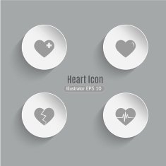Set Heart button icon