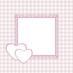Checkered background with frame for greeting wrappingay