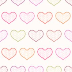 seamless pastel heart pattern
