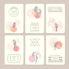 adorable wedding invitation set N2