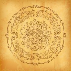 Flower ornament N21