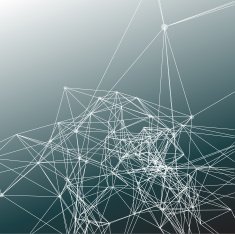Grey abstract background gradient Connecting dots with lines