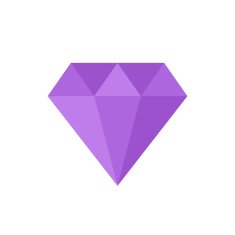 Diamond flat modern vector icon N2