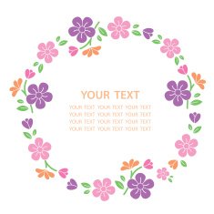 floral frame N184