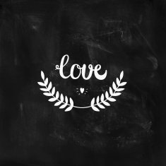 Love card with hand lettring N2