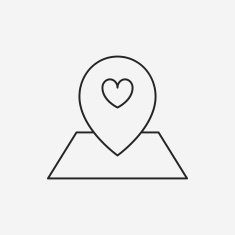 love location line icon N4