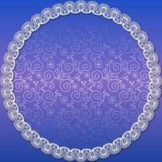 white lace frame with shadow N3
