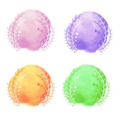 watercolor design elements N6