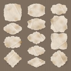 Labels old paper texture Set EPS 10 N5