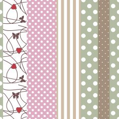 Patchwork design pattern background with decorative elements N2