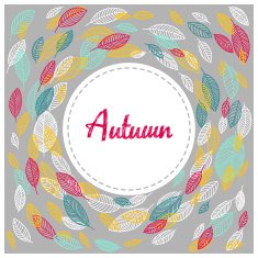 Vector flying leaves background N13