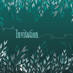 Watercolor invitation N2