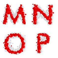 Romantic font N12
