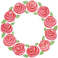 Juicy flowers arranged in lovely wreaths N2