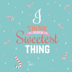 Inspirational romantic and love card