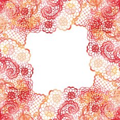 Lacy elegant frame Invitation card N7