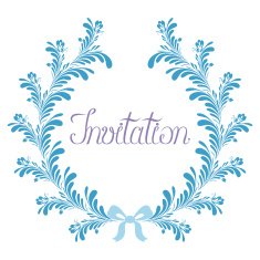 Abstract Wreath Invitation N2