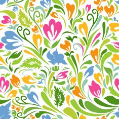 Colorful floral seamless pattern N10