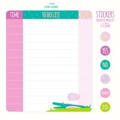 Cute page for notes with animals illustrations N2