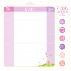 Cute page for notes with animals illustrations N6