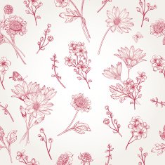 Seamless pattern with flowers N86