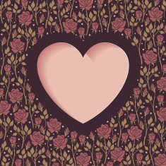 Heart and roses N2