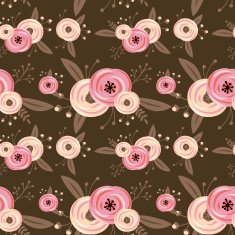 Vector seamless pattern with roses N11