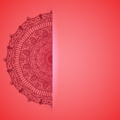 Blank template with mandala place for your text