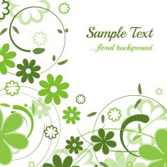 Abstract floral background with leaves and butterflies N2