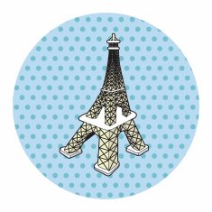 Eiffel Tower theme elements vector eps N10