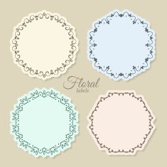 Floral Circle Frames N4
