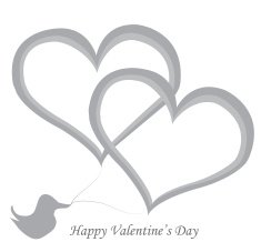 red valentine day heart background Vector illustration N8