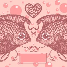 two lovers vintage fish N2