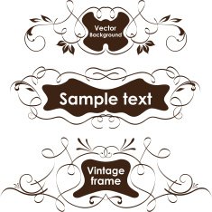 Vintage frame Set N3