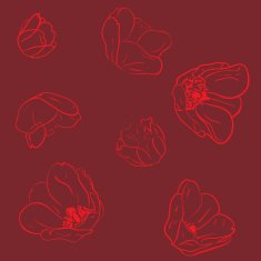 Seamless pattern with tulips N11
