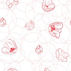 Pattern with tulips N2