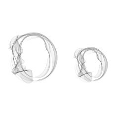 Black Smoke font Letter O