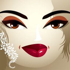 Emotional expression on the face of a cute girl Beautiful N3