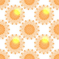 Abstract seamless pattern with circular motifs N2