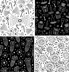 collection of holidays patterns N2