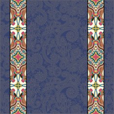 lace border stripe in ornate floral background N25