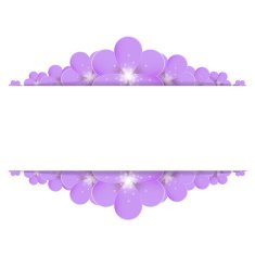 Lilac flowers border N2