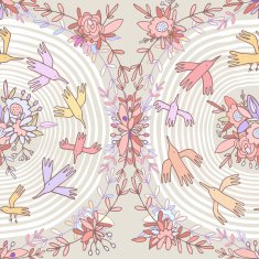Circular seamless pattern N2