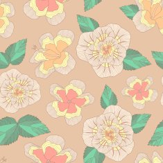 lovely flowers seamless background N5